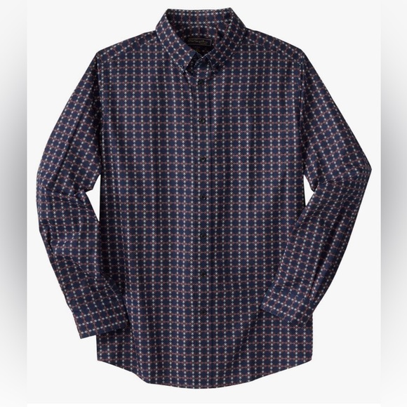 KS Signature Collection Wrinkle-Free Long-Sleeve Button-Down Collar Dress Shirt - Picture 2 of 8